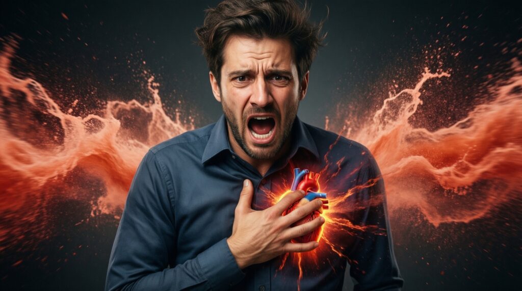 Стресс и здоровье: как гормоны стресса влияют на сердце, кожу и ЖКТ - иллюстрация