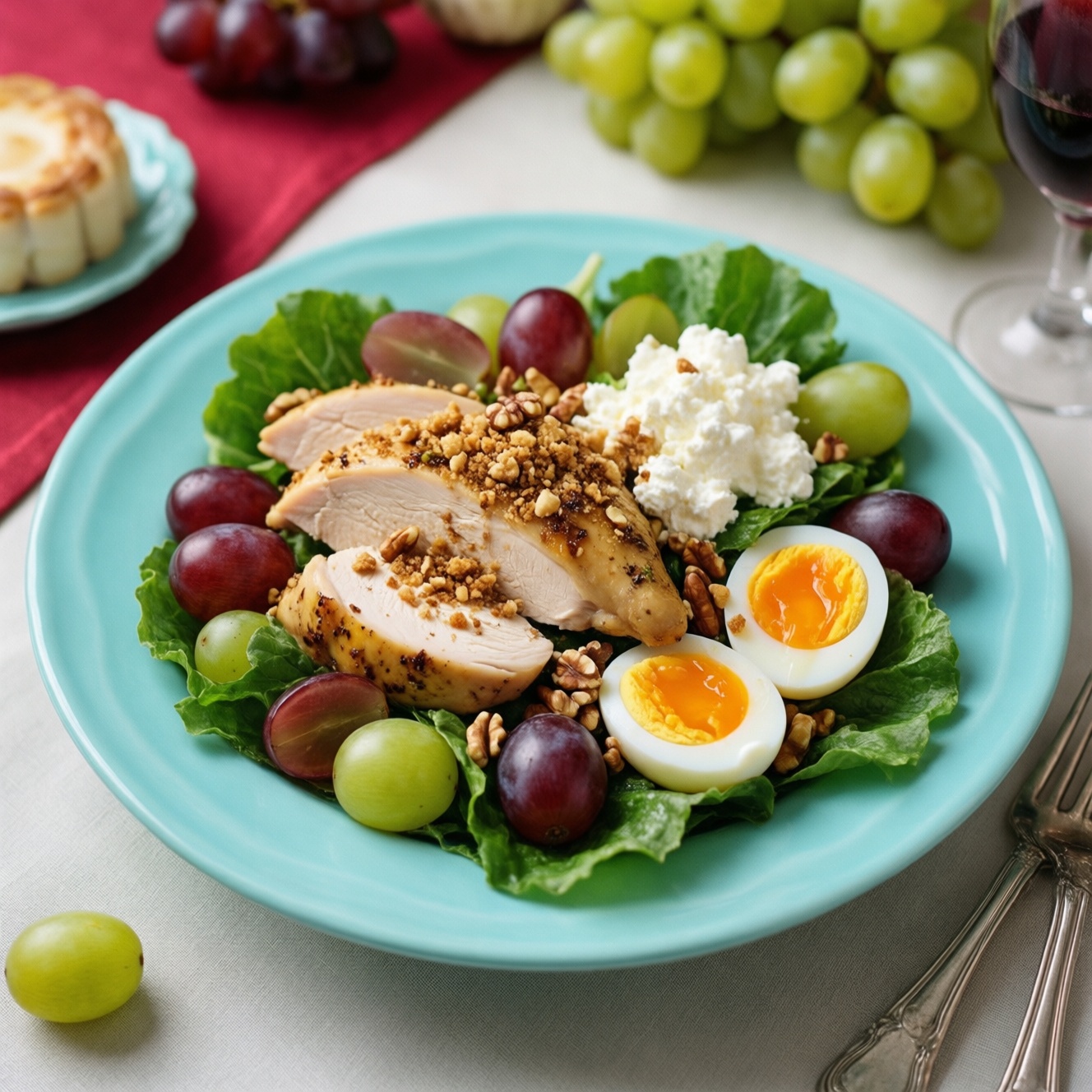 Салат Тиффани с курицей и виноградом: классический рецепт с фото